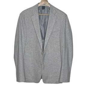 Crosby & Howard Men's Gray Knit Blazer Modern Business Casual Sport Coat
